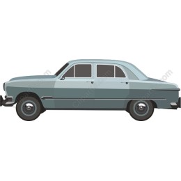 Classic Blue Sedan