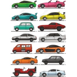 Dynamic Car Set - 16 Unique s