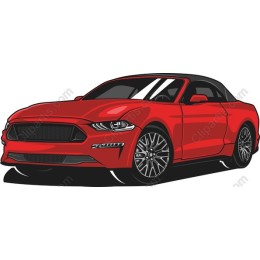 Sleek Red Convertible Car