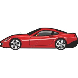 Sleek Red Sports Car