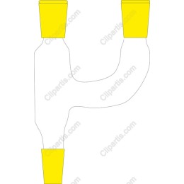 Playful 'P' with Yellow Cups