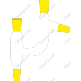 Double-Ended Bottle with Yellow Caps