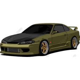 Sporty Olive Green Car