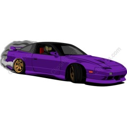 Purple Sports Car