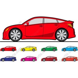 Dynamic Colorful Car Collection