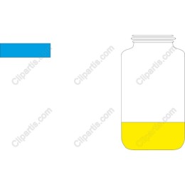 Vibrant Glass Jar with Yellow Liquid