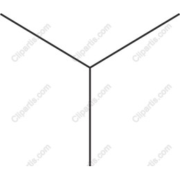 Minimalist 3D Geometric Line Drawing