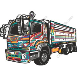 Vibrant Decorated Truck