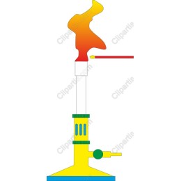 Colorful Laboratory Bunsen Burner