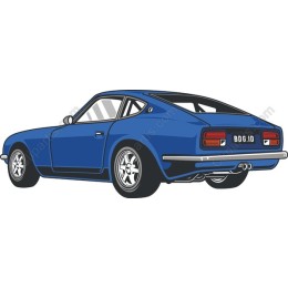 Classic Blue Sports Car