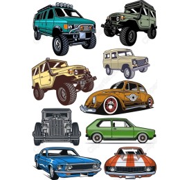Vintage Cars Set