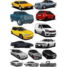  Car Set - Automotive Clipart Bundle