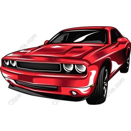 Red Muscle Car