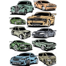 Car Clipart Set - Vintage & Modern Automotive