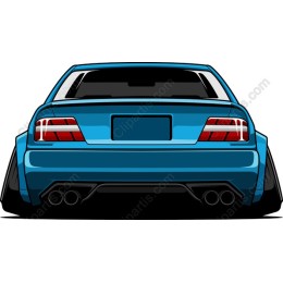 Sleek Blue Sport Car