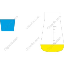 Colorful Beaker and Flask