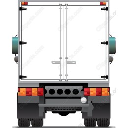  Rear View Truck Clipart