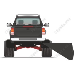 High-Quality Pickup Truck with Snowplow