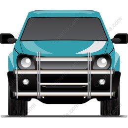 Teal Pickup Truck