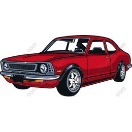Vintage Red Classic Car