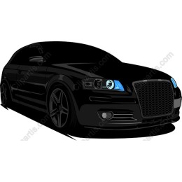 Sleek Black Sports Car