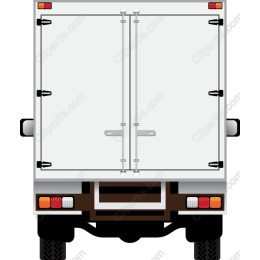 Delivery Truck Back View