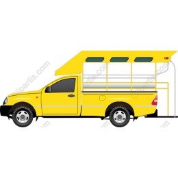 Yellow Pickup Truck