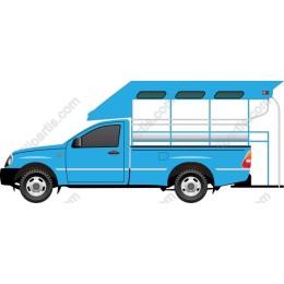 Blue Pickup Truck