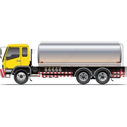 Yellow Fuel Truck