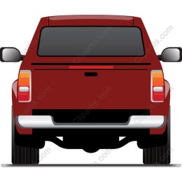 Stylish Red Pickup Truck