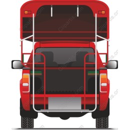 Vibrant Red Pickup Truck