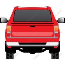 Vibrant Red Truck
