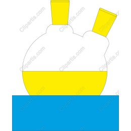 Vibrant Double-Necked Flask