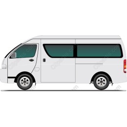 Sleek Side View Van