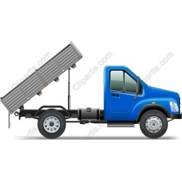 Blue Dump Truck