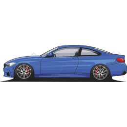 Sleek Blue Coupe