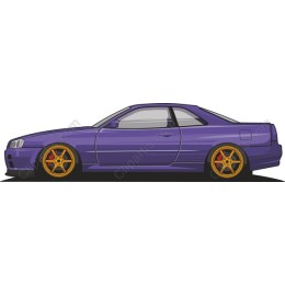 Purple Sports Car