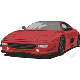 Sleek Red Sports Car
