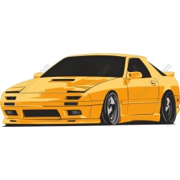 Sporty Yellow Car