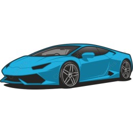 Ultra-Fast Blue Sports Car