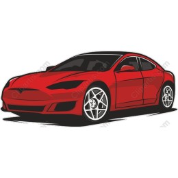 Sleek Red Sports Car