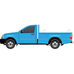 Blue Pick-Up Truck