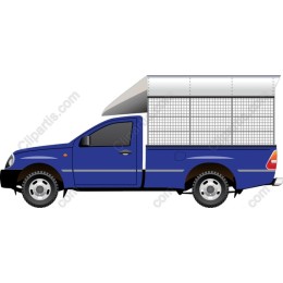 Blue Delivery Truck