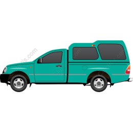 Turquoise Pickup Truck