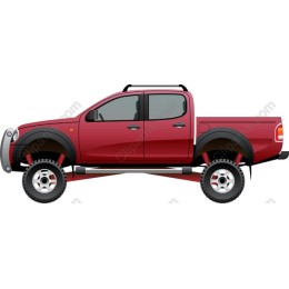 Rugged Red Pickup Truck