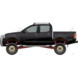 Rugged Black Pickup Truck