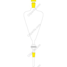 Elegant Teardrop Bottle with Yellow Accents