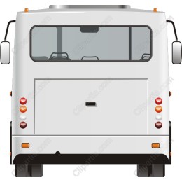Minimalist Rear View Bus
