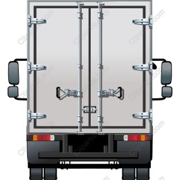 Delivery Truck Rear View