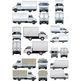 Comprehensive Delivery Trucks Set